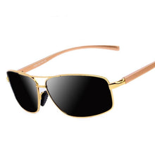 Load image into Gallery viewer, Men Luxury Polarized Sunglasses Aluminum Alloy Classic  Brand Men Sunglasses Gold Frame High quality Original Package