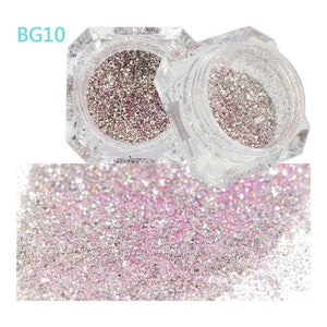Shiny Diamond Platinum Nail Art Glitter Powder Galaxy Laser Bling Holographic Dust Sequin Decor Starry Pigment  JIBG01-26