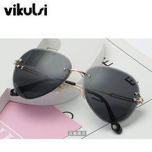 Load image into Gallery viewer, High Quality Unisex Rimless Aviation Sunglasses Women Men Brand Designer Ins Popular Pilot Sun Glasses For Female Summer Shades