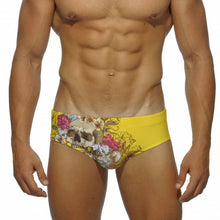 Load image into Gallery viewer, Men&#39;s Summer Skull Low Waist Swimming Briefs