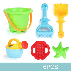 Beach Sand Play Toys set Kids Seaside Bucket Shovel Rake Kit Play Toy digging sand shovel tool gifts Random Color